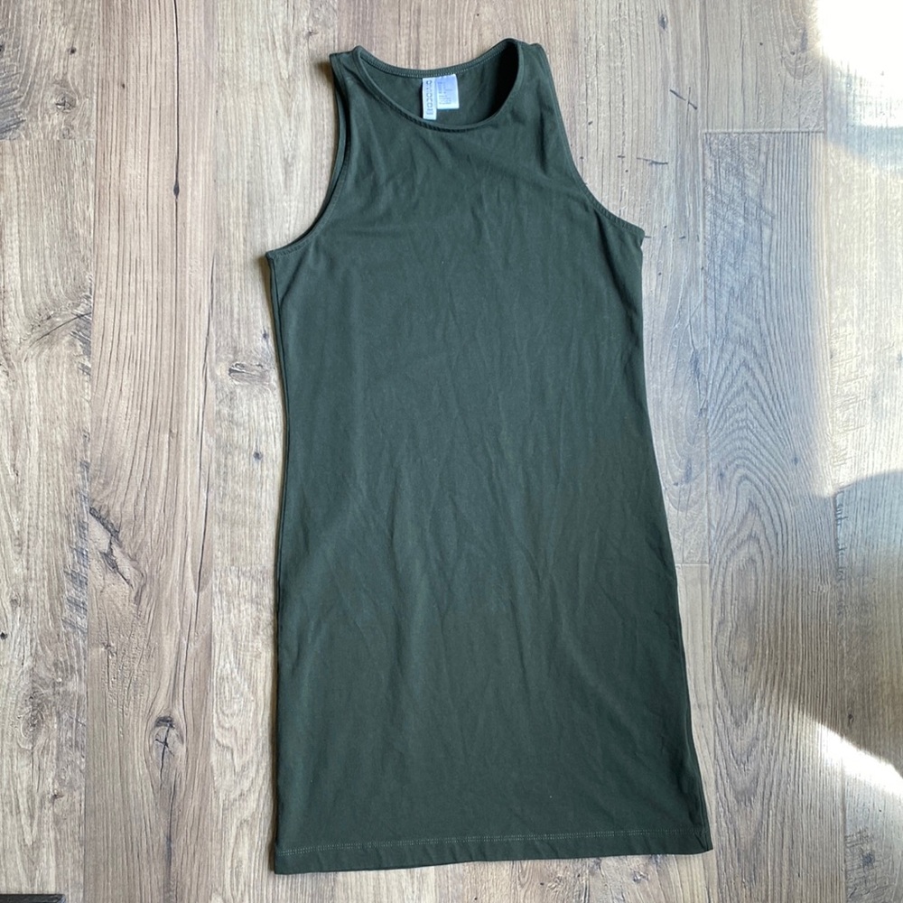 Olive Green Tank Dress